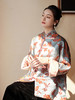 盛唐牡丹| 蝶恋花漳缎铁锈红色外套 商品缩略图5