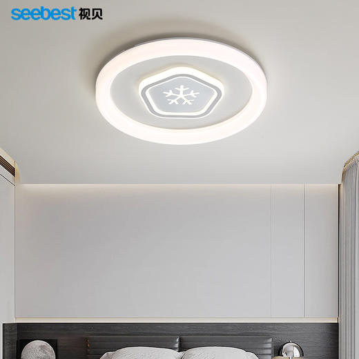 映雪-圆升级版-厚板卧室灯 商品图0