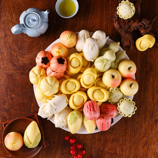 御茶膳房食品家富年丰糕点礼盒装寿桃馒头面果儿手工面点 舌尖上的中国3 商品图1