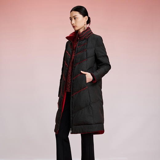 TANGY Collection/天意精品冬季新品中国风女士植物染羽绒服外套 商品图3