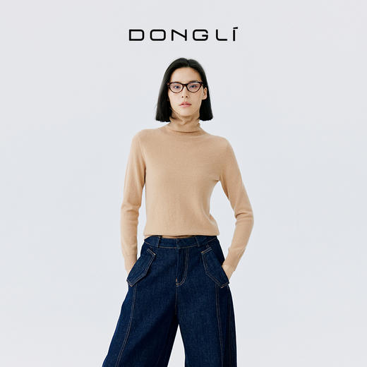 东黎 • 山羊绒女士秋冬高领套衫  17LS002 商品图4