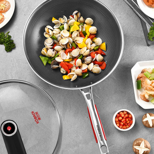 康巴赫红点感温316L双全面屏炒锅LPB-C32W【分仓直发，72小时发货，周末节假日不发货】 商品图5