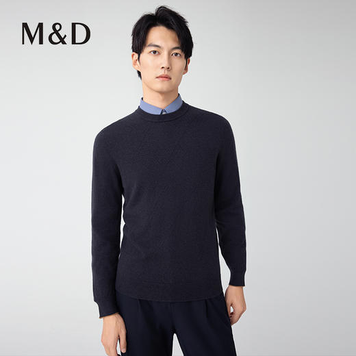 【名盾】秋冬新款羊毛衫，100%绵羊毛，舒适有弹性，蓬松柔软M0CB08666B 商品图3