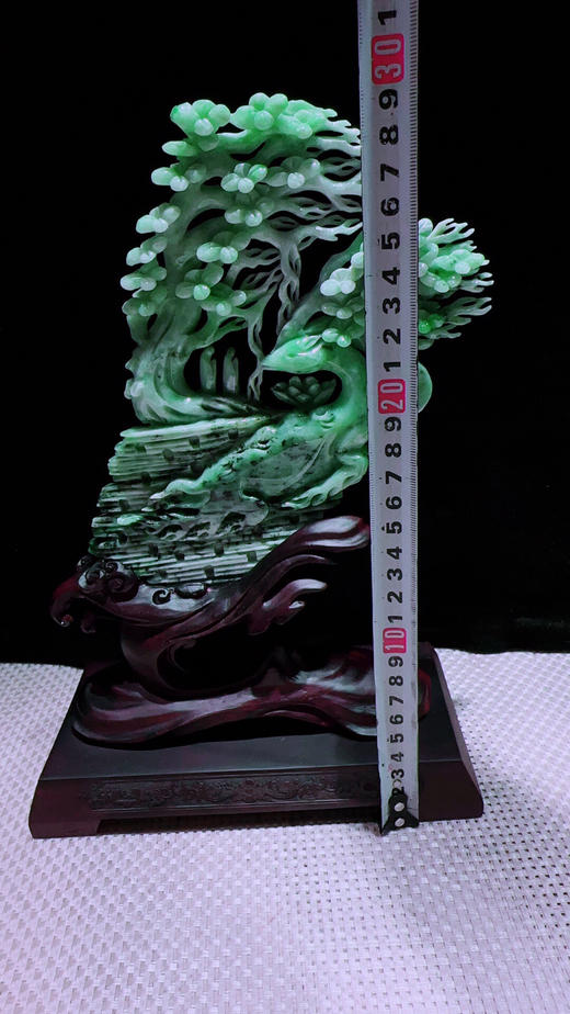 620483翡翠摆件【鹿鸣蝉音 梅开五福】 商品图1