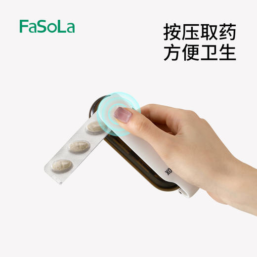 FaSoLa避光药盒便携随身药品分装盒大容量一日三餐吃药密封防潮收纳 商品图2