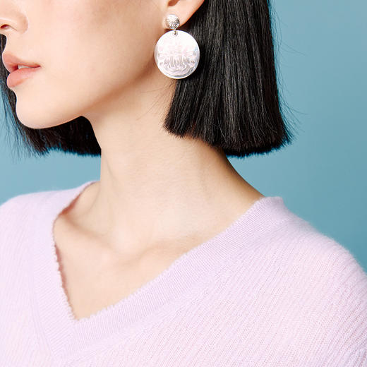 东黎 • 山羊绒女士秋冬V领松密度套头衫 4629 商品图8