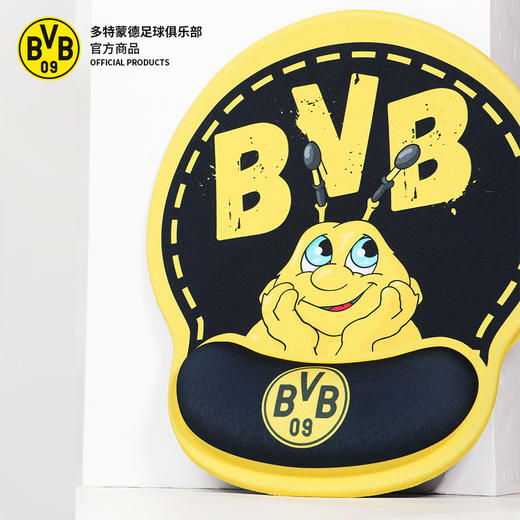 【官方正版】多特蒙德足球俱乐部 | 护腕鼠标垫吉祥物立体手托橡胶舒适防滑 商品图3