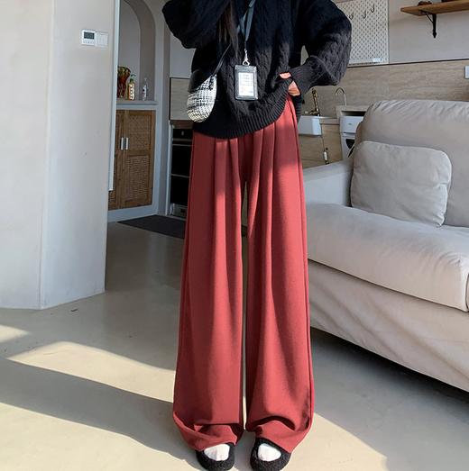  加绒羚羊绒山本裤 高腰阔腿版型 恒温科技 质感有型 显高显瘦 商品图2