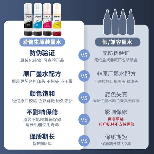 〖店铺热销〗-爱普生  （EPSON）004系列原装正品墨水-买套装墨水送耗材大礼包 商品图2