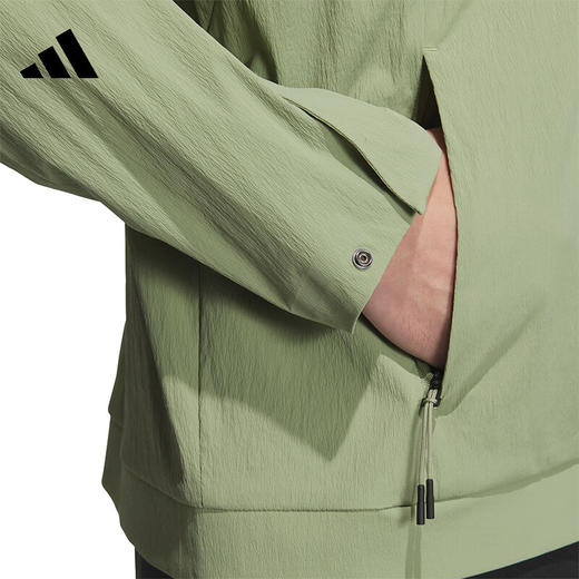 阿迪达斯adidas男子运动休闲翻领梭织夹克JI8693 商品图2