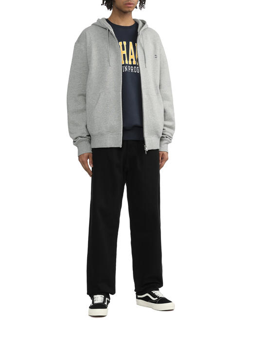 卡哈特 WIP 2024秋冬新款 纯色双拉链经典刺绣小标连帽开衫外套 Z-12057 商品图9