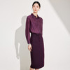 IWY/紫罗兰时尚套装女新款衬衫套裙长袖上衣搭配开叉半身裙 24BS626 商品缩略图1