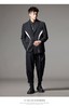 PINLI品立秋季新款黑白拼接撞色西装男明线高级休闲西服外套B243106035 商品缩略图10