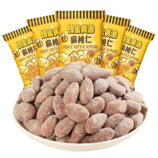 蜂蜜黄油扁桃杏仁巴旦木汤姆农场芭蜂同款非进口韩国坚果休闲零食 商品图3