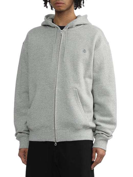 卡哈特 WIP 2024秋冬新款 纯色双拉链经典刺绣小标连帽开衫外套 Z-12057 商品图8