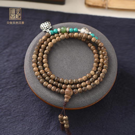 天然达拉干沉香佛珠 4.6mm*108颗 5克 SP9781 商品图1