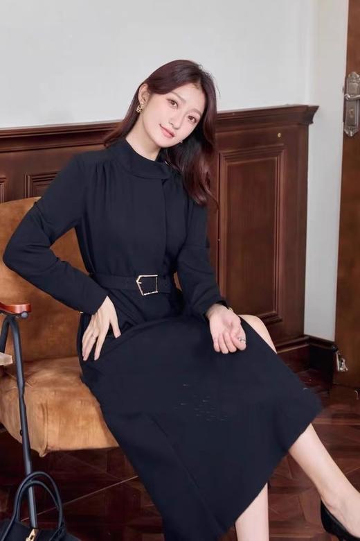 Le Malene 斜扣领风衣式连衣裙 19025 商品图1