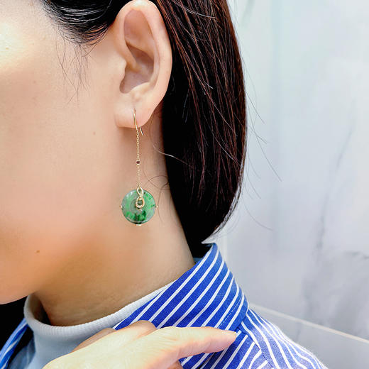 无限圆满蛇年生肖耳环【定制】 商品图3