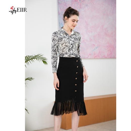 司歌针织修身翻新套头上衣长袖ET901317X 商品图1