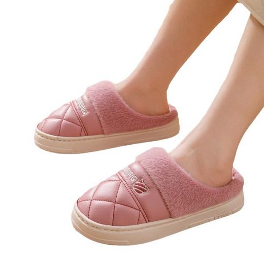 【39.9任选2双】新款毛绒棉拖鞋女冬季情侣居家用室内保暖月子鞋防滑厚底毛毛拖鞋💕 商品图4