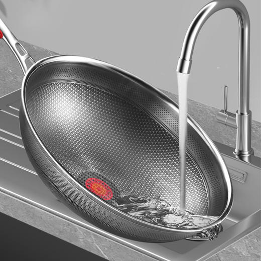 康巴赫红点感温316L双全面屏炒锅LPB-C32W【分仓直发，72小时发货，周末节假日不发货】 商品图4