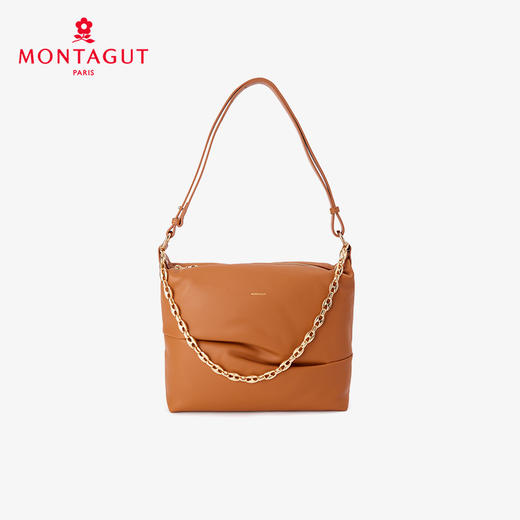 法国梦特娇新品设计感女生单肩包头层牛皮女包 商品图5