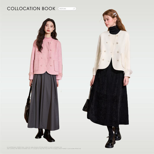 西遇轻熟风流苏毛呢外套女秋冬新款气质高级感廓形短外套V2138490 商品图1