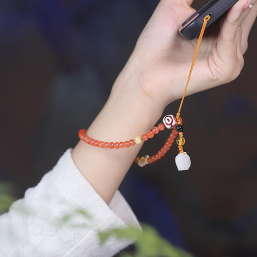 太平有象 南红玛瑙手机链 商品图3