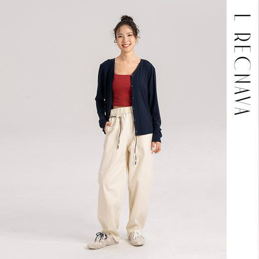 【天丝+羊毛】V领纽扣休闲针织开衫 柔软亲肤云朵身上穿 松弛感 通勤休闲外套 商品图4