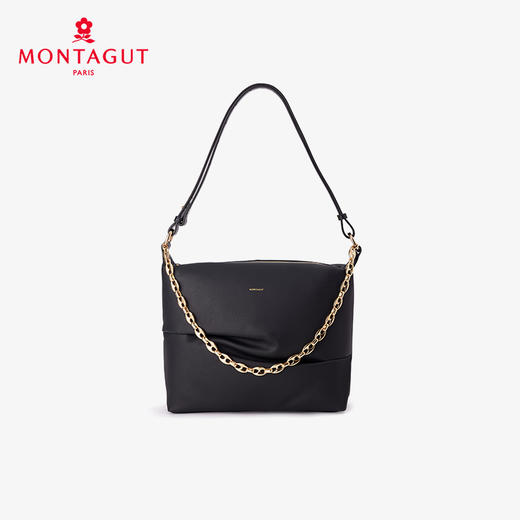 法国梦特娇新品设计感女生单肩包头层牛皮女包 商品图0