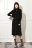 Le Malene 黑色针织收腰连衣裙 11034 商品缩略图0