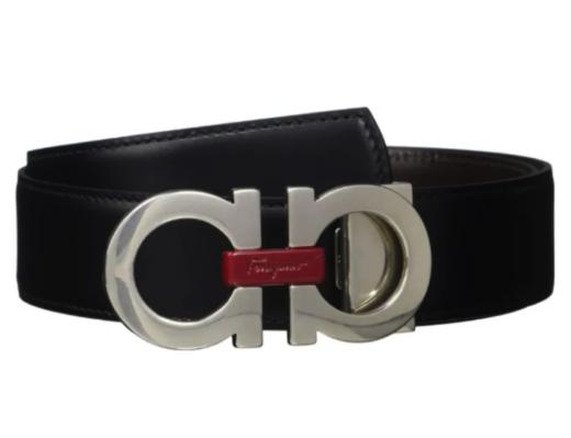 FERRAGAMO菲拉格慕 纯色徽标Logo双面 男款 3cm 商品图0