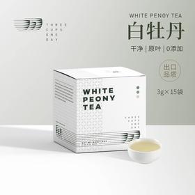 出口茶-福鼎白茶白牡丹袋泡茶冷泡萃茶原叶茶包45g（3g*15）