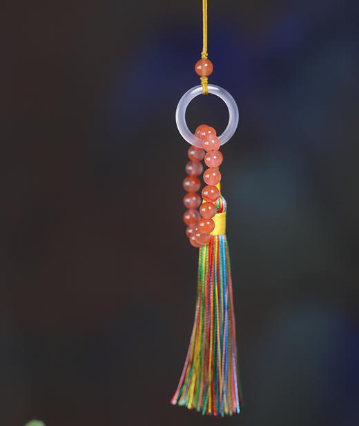 南红玉髓跑环手机链6mm 商品图2