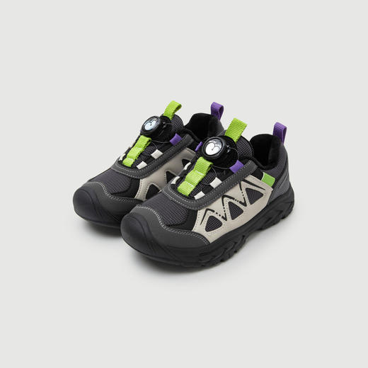 迷你巴拉加绒运动鞋男女童防湿滑防踢撞橡胶底免系带鞋子 商品图2