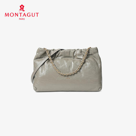 法国梦特娇秋冬新品高级头层牛皮手提斜挎包 商品图6