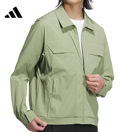阿迪达斯adidas男子运动休闲翻领梭织夹克JI8693 商品图0