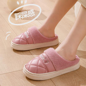 【39.9任选2双】新款毛绒棉拖鞋女冬季情侣居家用室内保暖月子鞋防滑厚底毛毛拖鞋💕