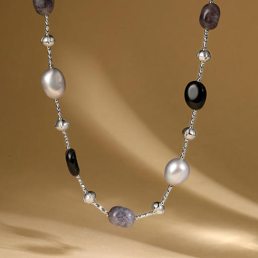 Manreya玛芮雅“银河浪漫”黑玛瑙珍珠项链 商品图5