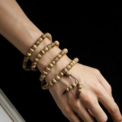 【青山特惠】8mm108颗 马泥涝 天然沉香花珠手串 22g c00030 商品图8