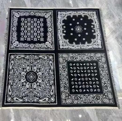 优品堂【丝丝水墨】140x140拉绒方形围巾披肩两用 商品图11