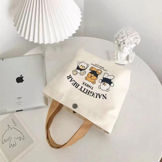 「9.9到手！四款可选」帆布包小巧小型手提包 女学生饭盒袋简约手提袋子上班族便当箱包 商品图1