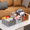 【白色/浅灰】娜家皮革储物收纳盒 商品缩略图1