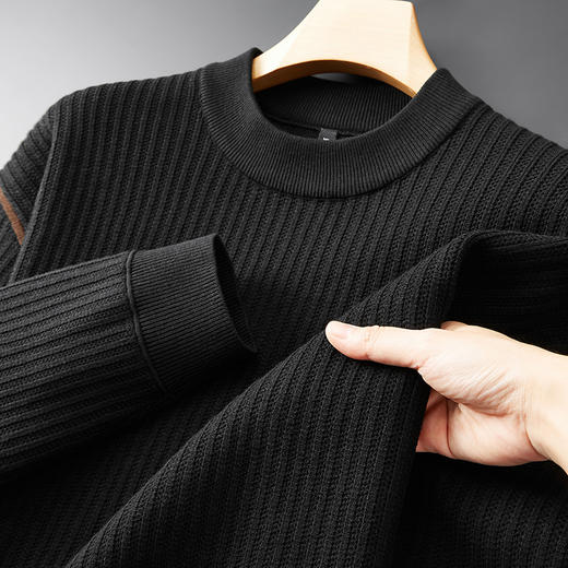 【新款DPF】大依优型大码毛衣针织衫毛衫休闲加肥加大男士胖子大码内搭上衣打底衫 商品图6