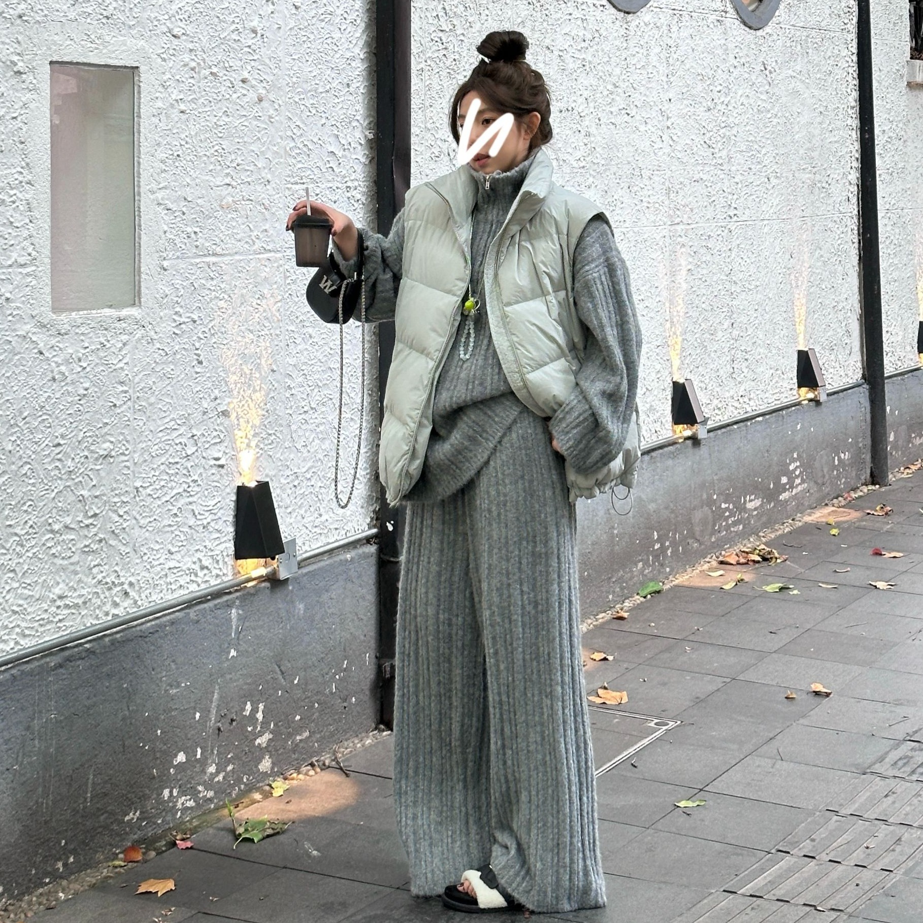 2024新品  软软同款【云朵绵绵】韩版秋冬ins宽松大版立领加厚羽绒马甲外套