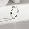 【顺丰包邮】01900 洛诗琳设计感S925纯银简约开口素戒(可调节)0062 商品缩略图4