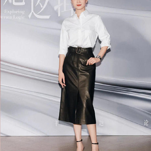 【顺丰包邮】01438 洛诗琳简约高级感解构系廓形翻领衬衫女299 商品图4