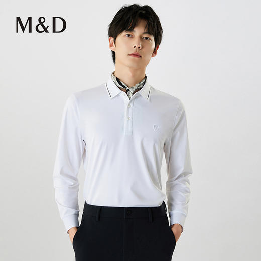 【名盾】翻领长袖T恤MXCL11687B 商品图1