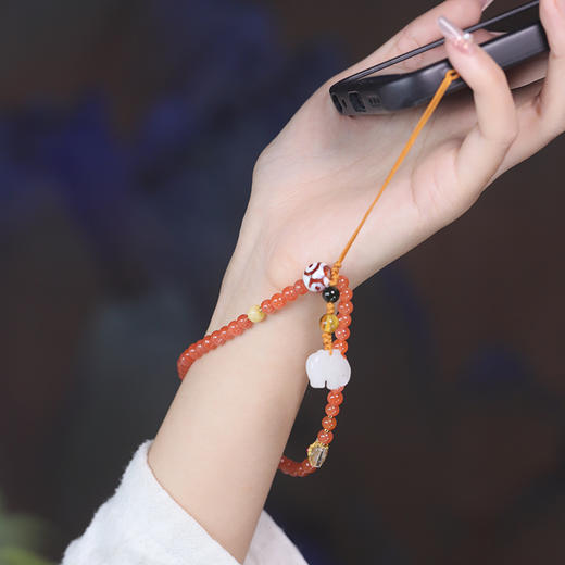 太平有象 南红玛瑙手机链 商品图0