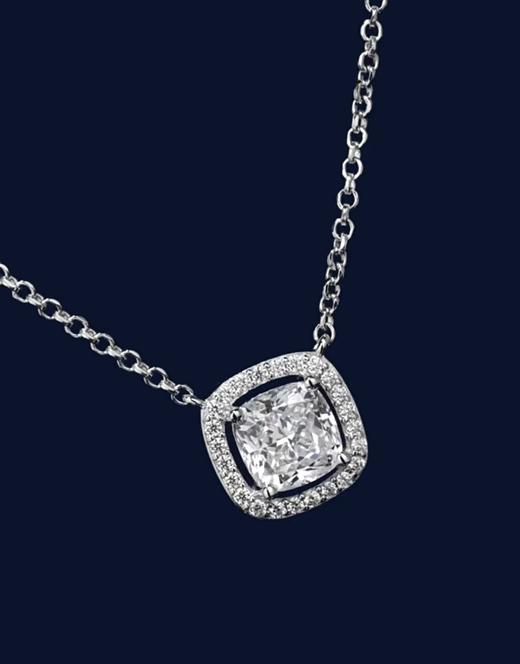 Ap*小号方钻项链，blingbling~ 商品图1